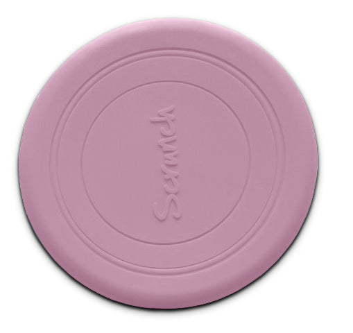 Scrunch: Silikonski frizbi umazano roza barve