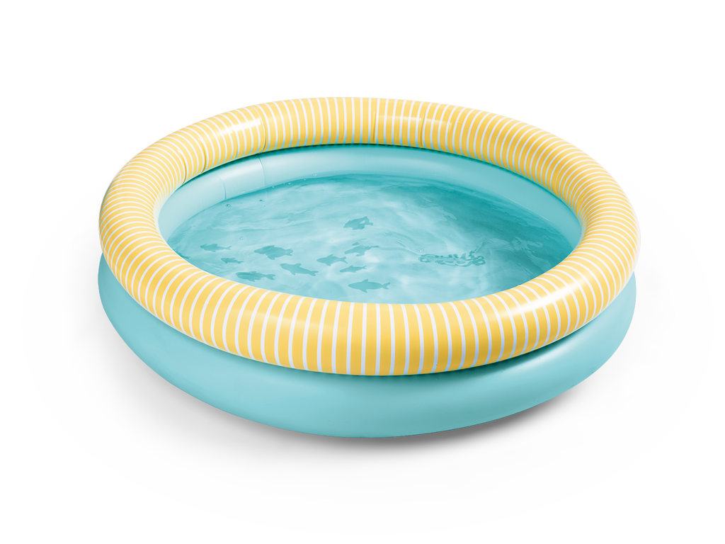 Quut: DIPPY Veliki napihljiv bazen (120cm) modro-rumene barve (modra banana)