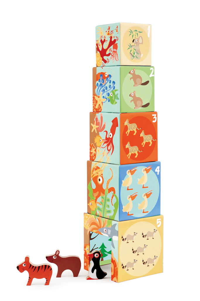 Scratch: Jumbo stolp z živalmi